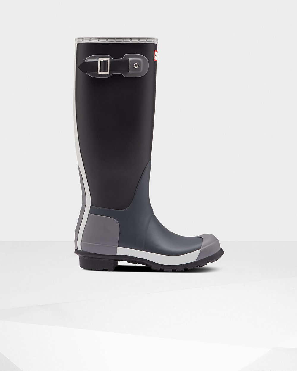 Womens Tall Rain Boots - Hunter Original Inside Out (76RIJLNYE) - Black